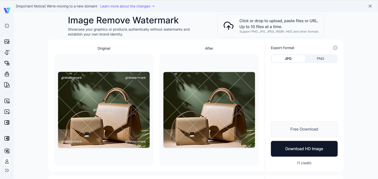 Vmake AI's editing interface