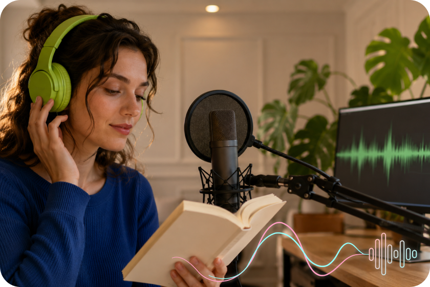 Narration de livres audio et podcasts