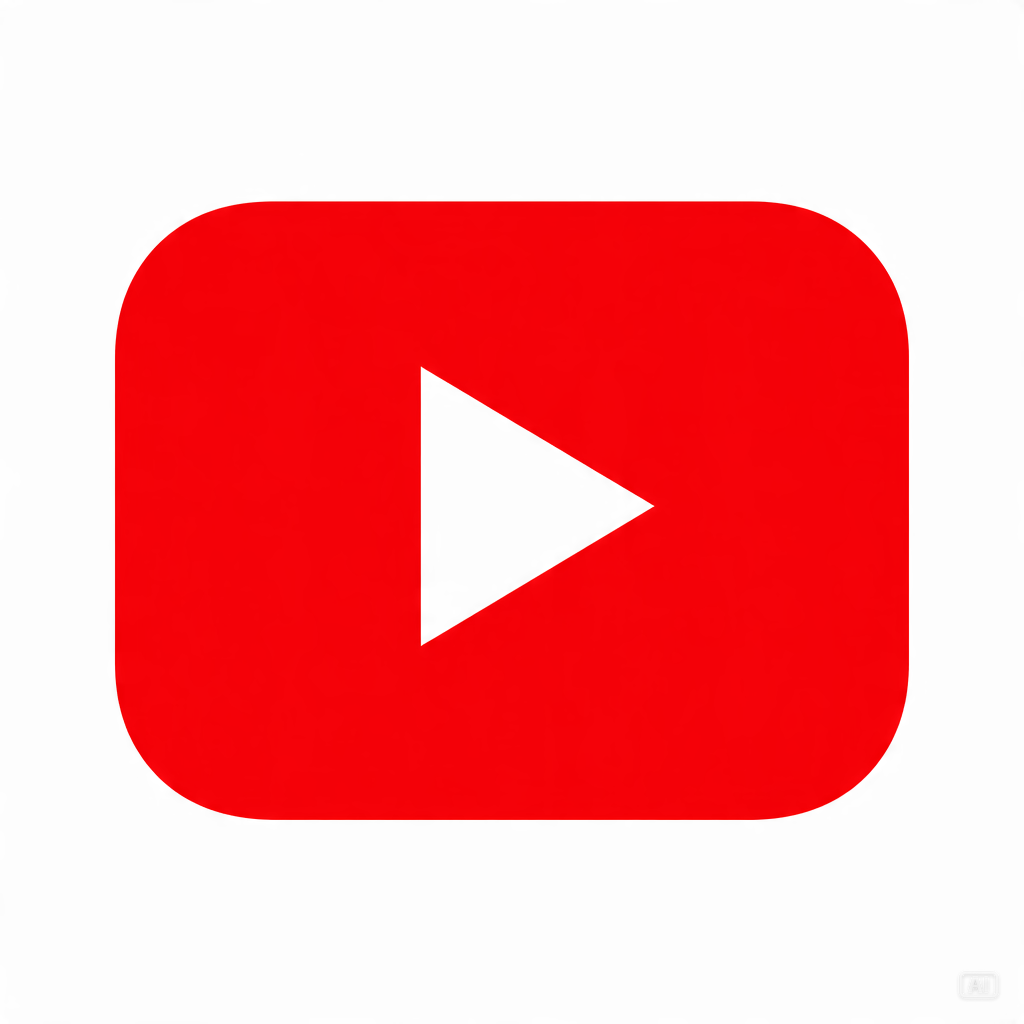 Red play button streaming logo generated by Pippit
