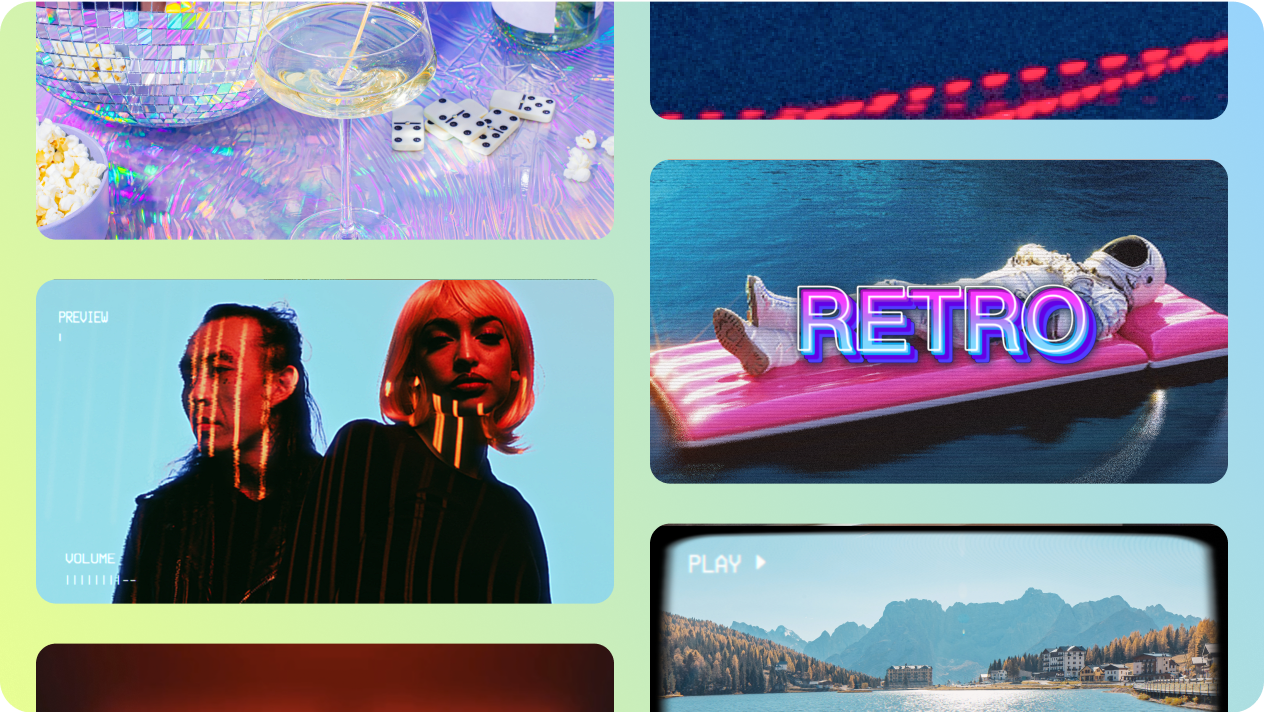 Filtros vintage, efeitos e modelos no CapCut