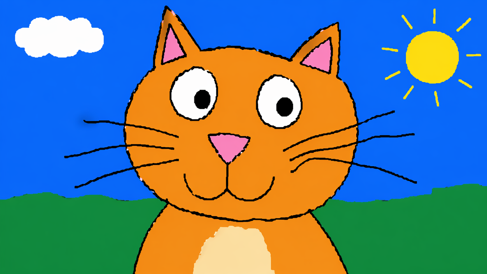 Dreamina ChatGPT MS Paint prompts prompt example 1: Wonky Pet Portrait