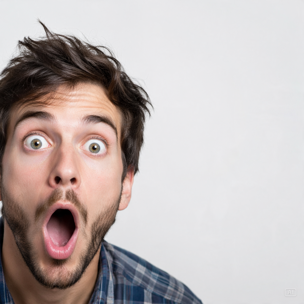Shocked expression meme template generated by Pippit
