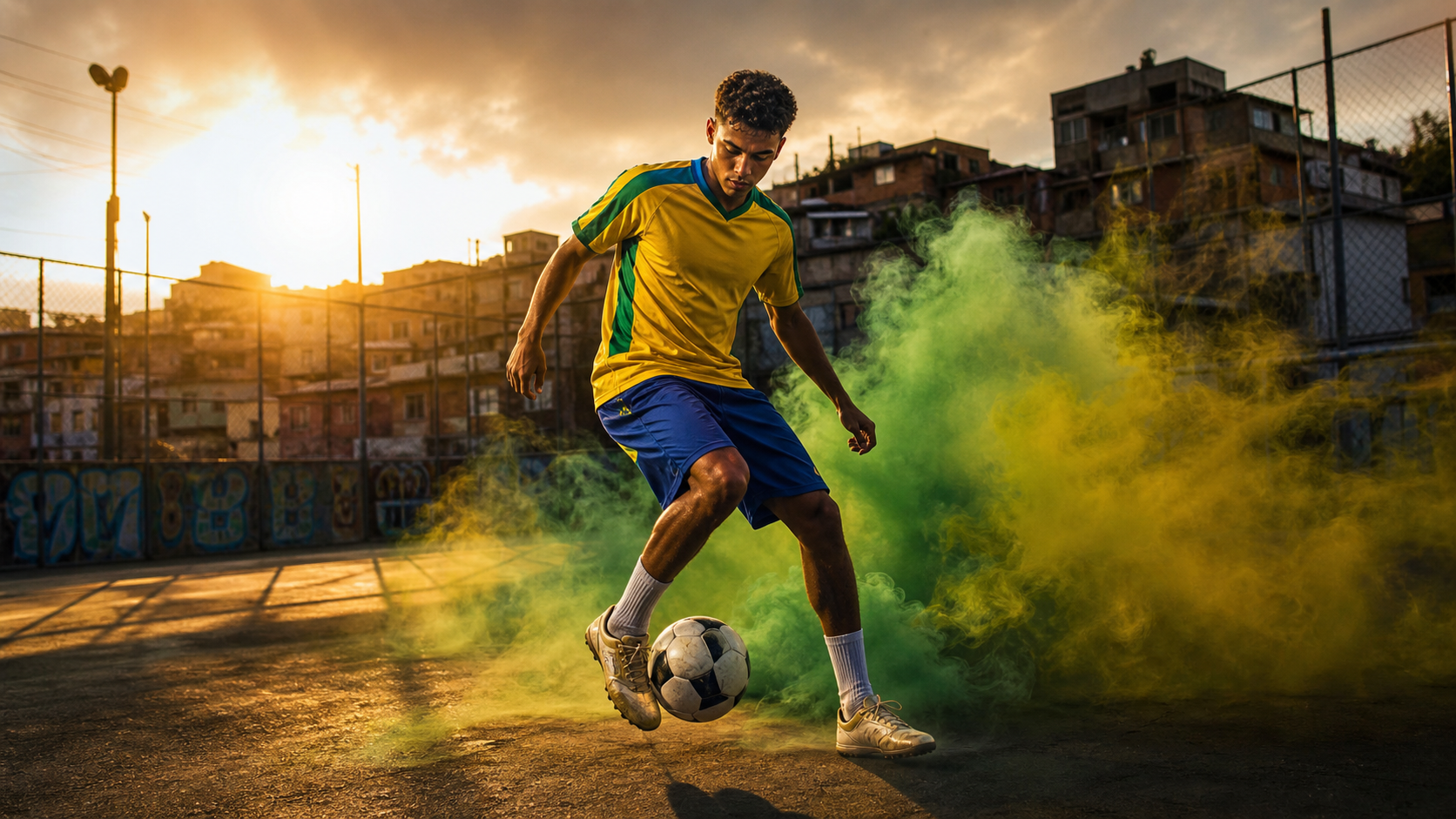 Invite d'affiche de football maillot du Brésil