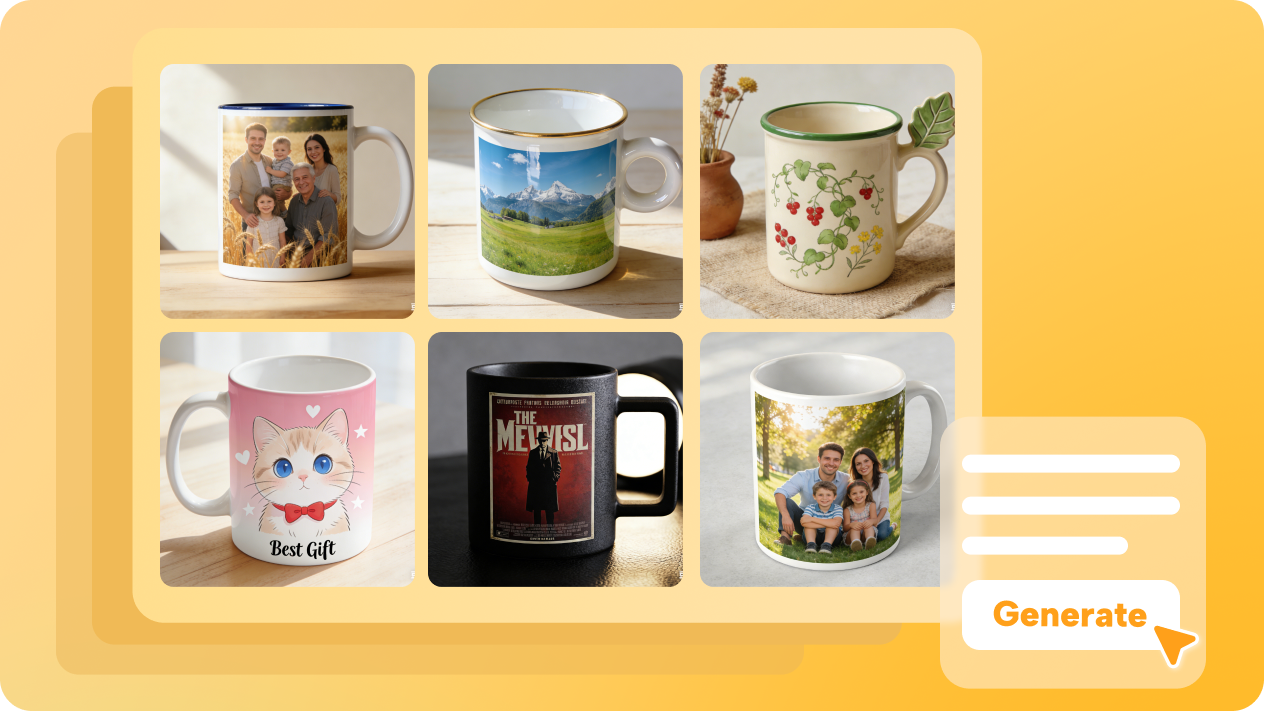 hasilkan seni mug kustom dari ide Anda