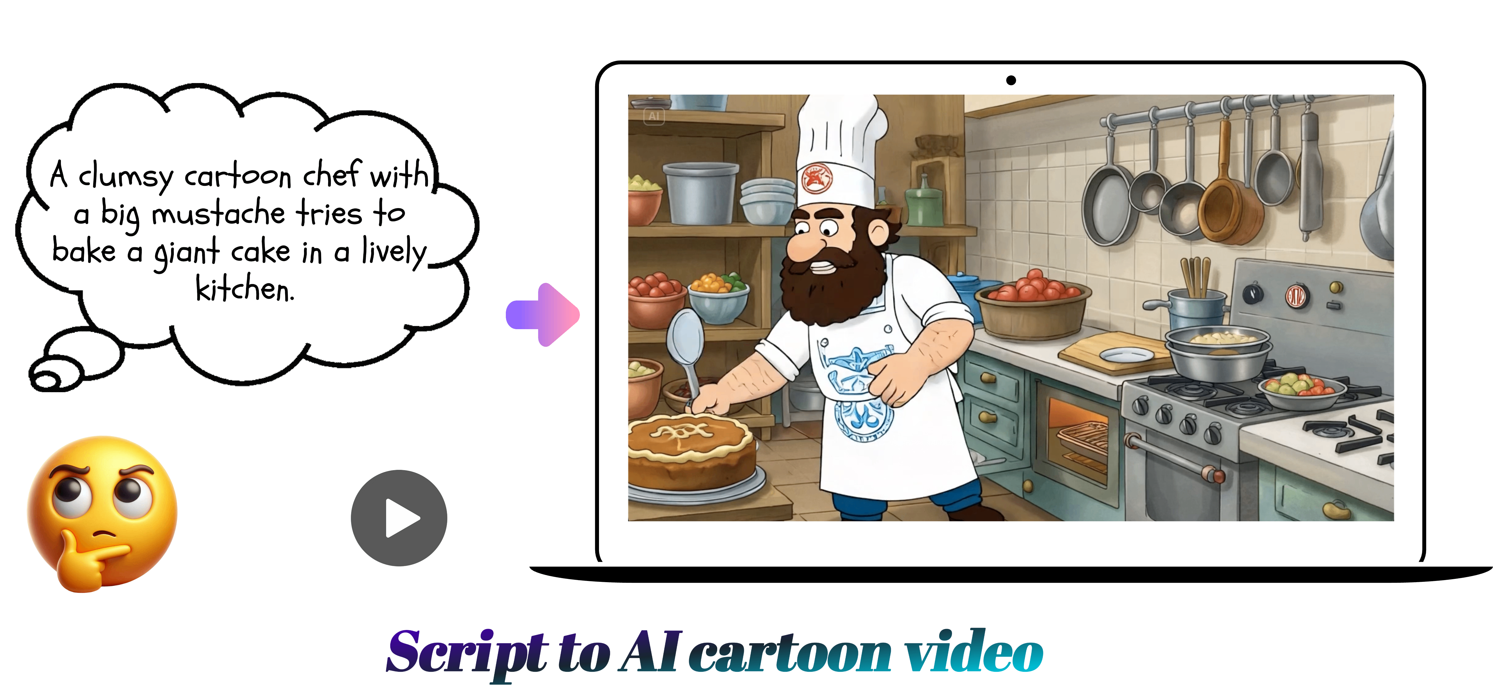 çizgi film video ai için senaryo