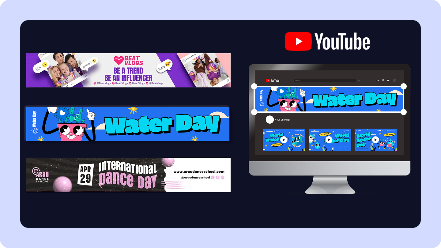 youtube header creator