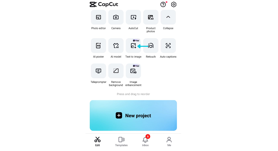CapCut Web UI - جعل النص في لوحة الصورة
