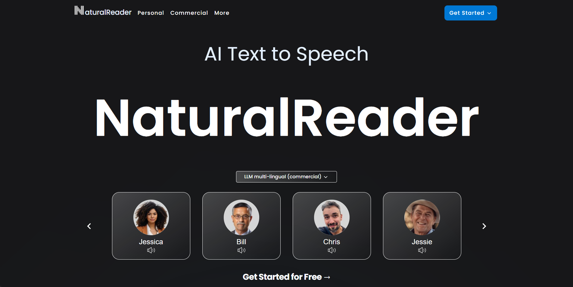 Natural Reader hemsida