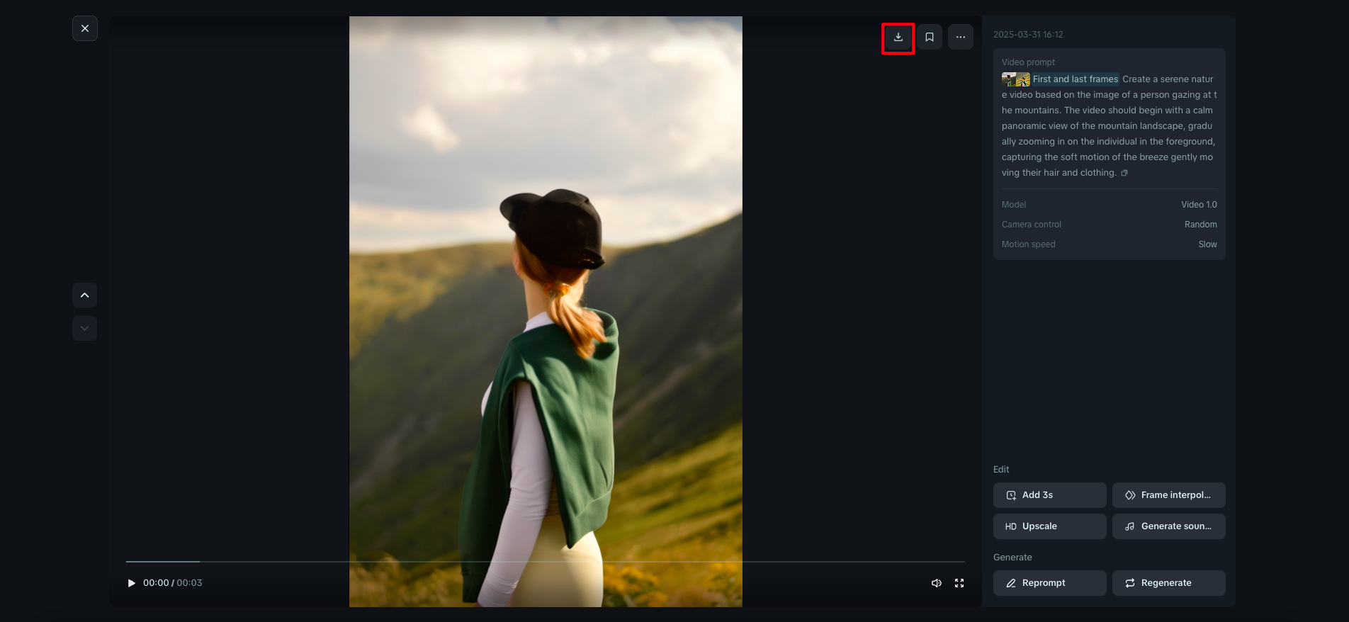 chuyển đổi hình ảnh sang video tải xuống