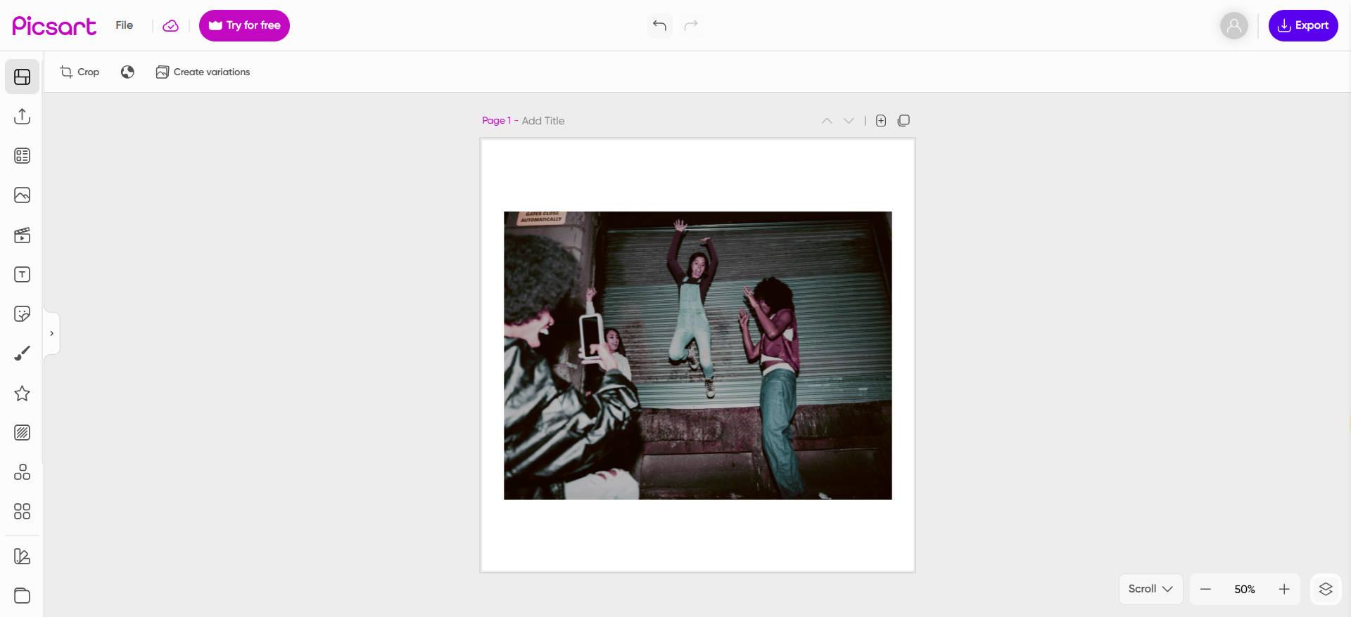 Transform photos into a documentary style with online editors