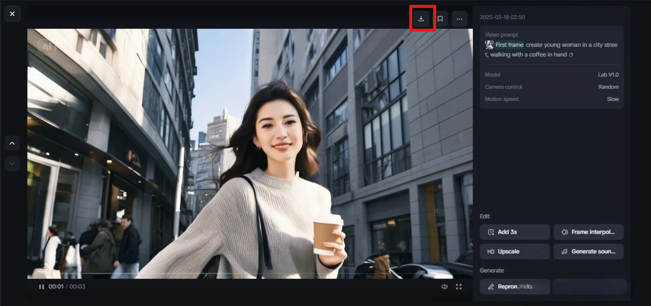 Unduh teks ke video tanpa tanda air