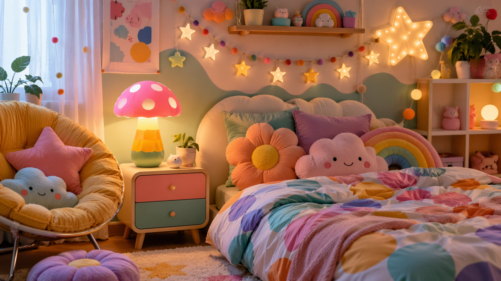 Dreamina kidcore filter prompt example 6: Whimsical Pastel Moodboard
