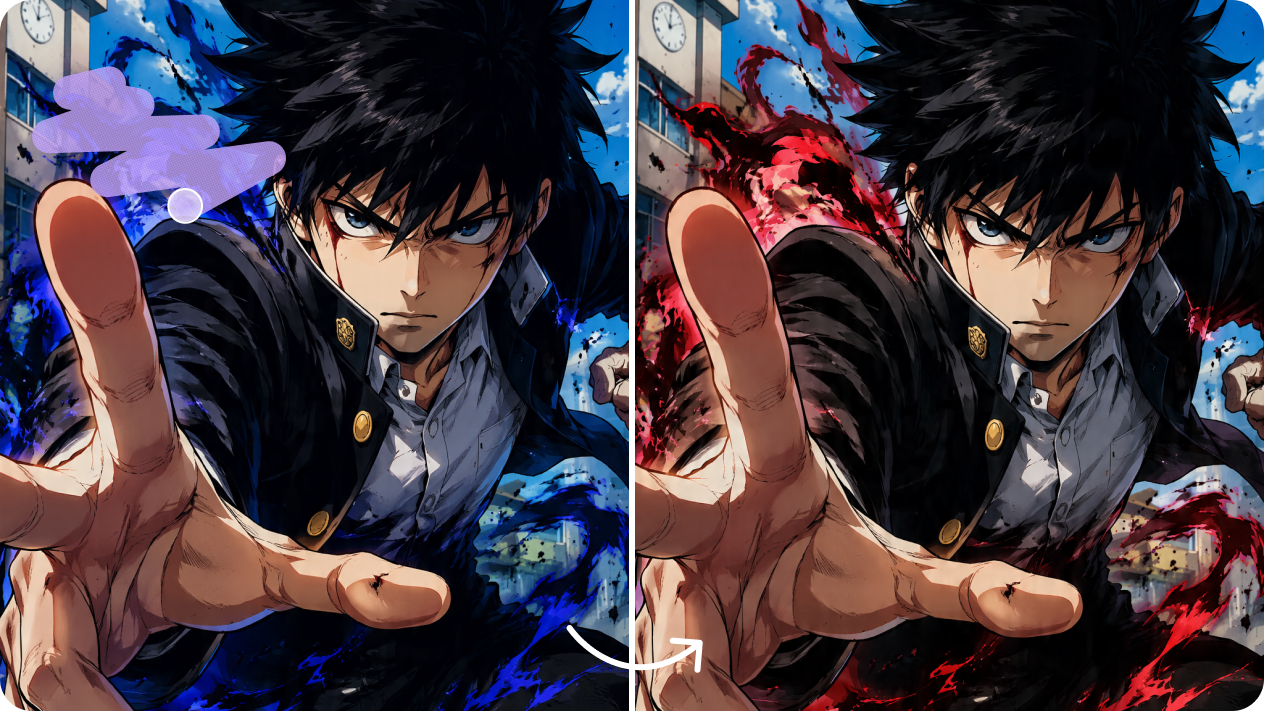 Fine-tune your anime portrait with interactive editing