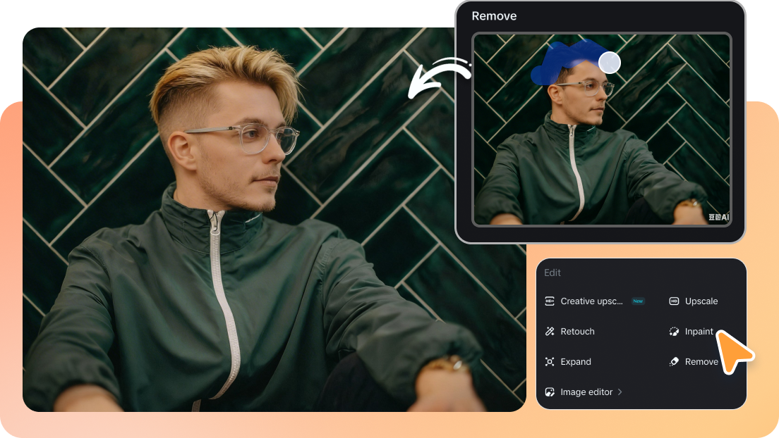 Modifica i capelli con inpaint
