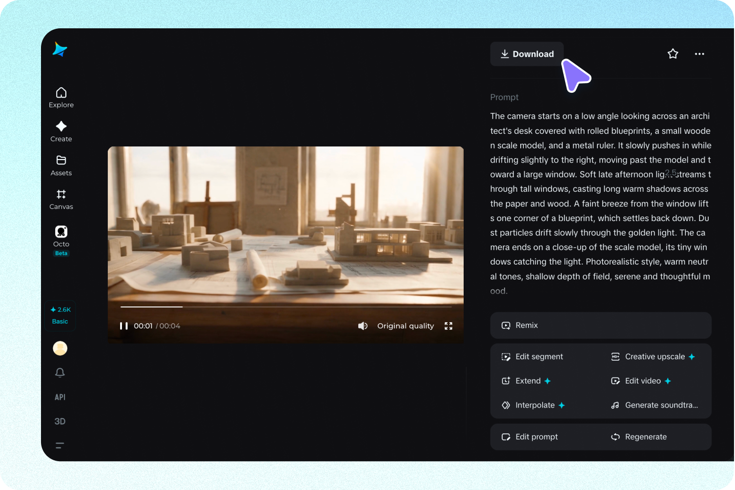 Review and download your work