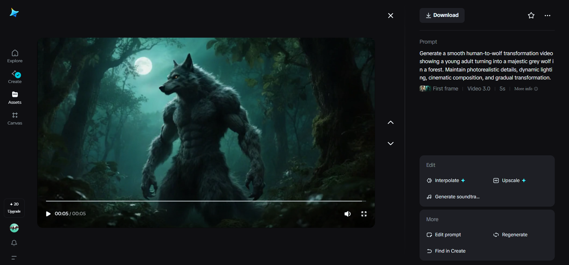 Video reka ulang yang terinspirasi film