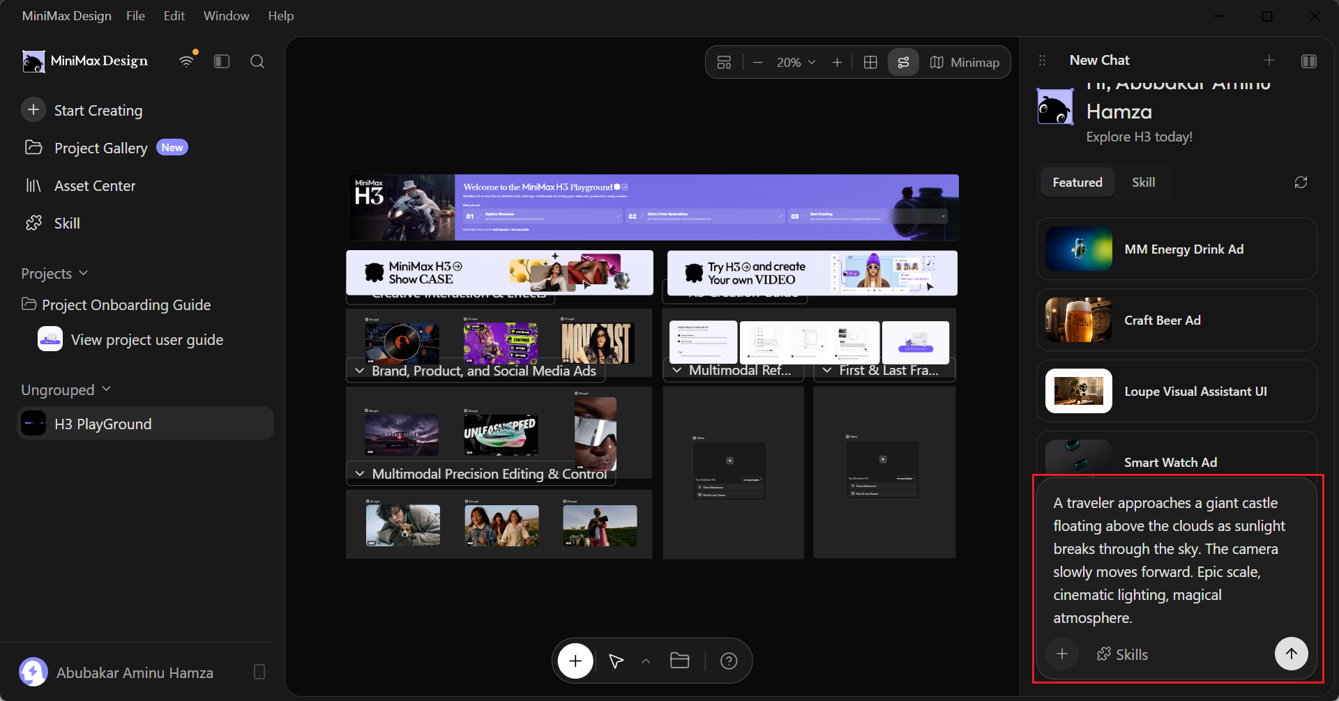 Laden eines H3-Workflows