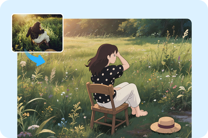 Baguhin ang mga larawan upang maging Ghibli-style na mga poster ng anime