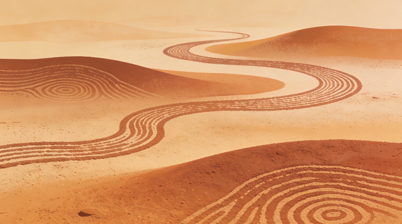 Sand and ground drawings image