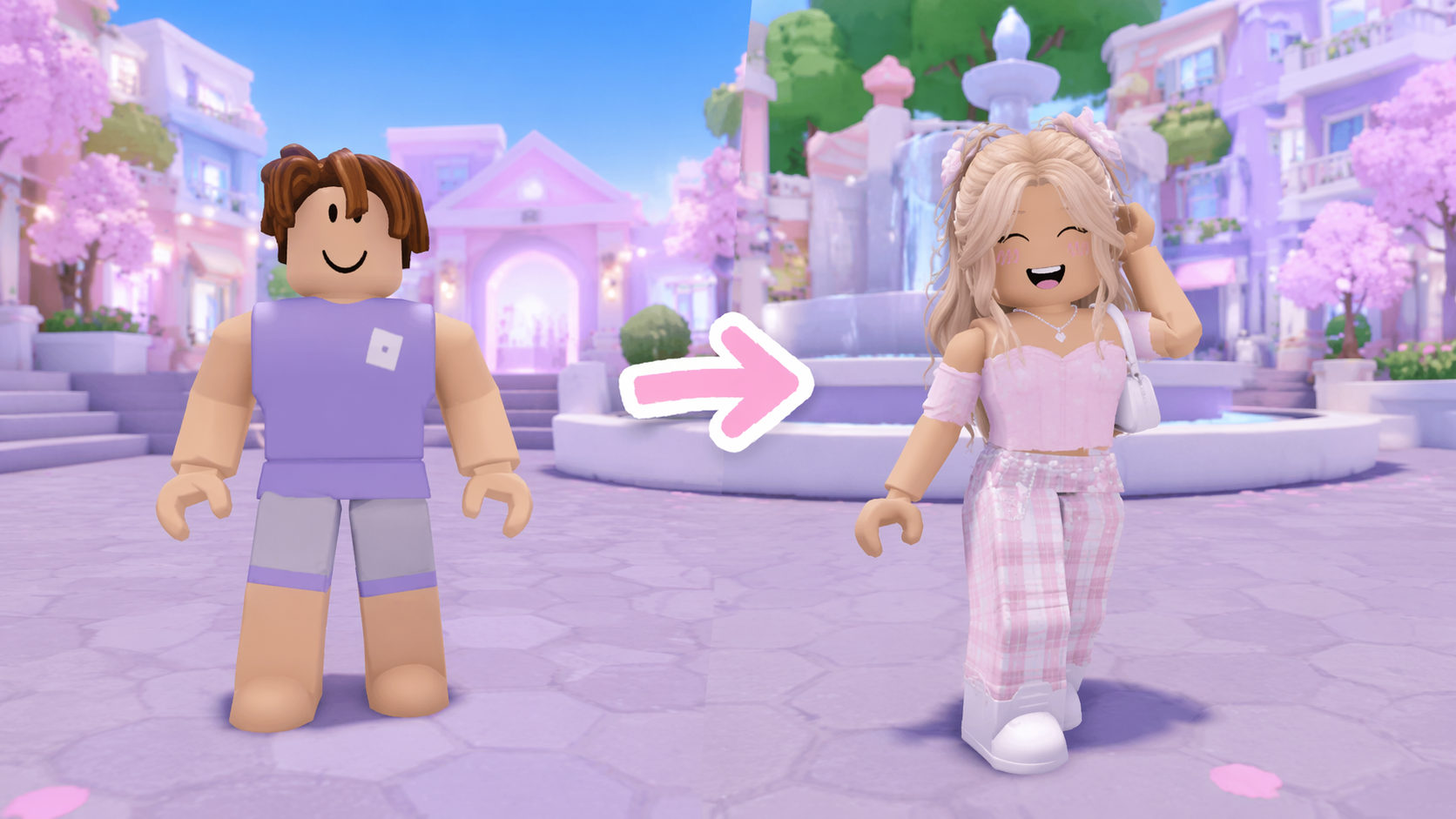 Ví dụ nhắc nhở bộ lọc Dreamina roblox 2: Trang điểm hình đại diện Preppy