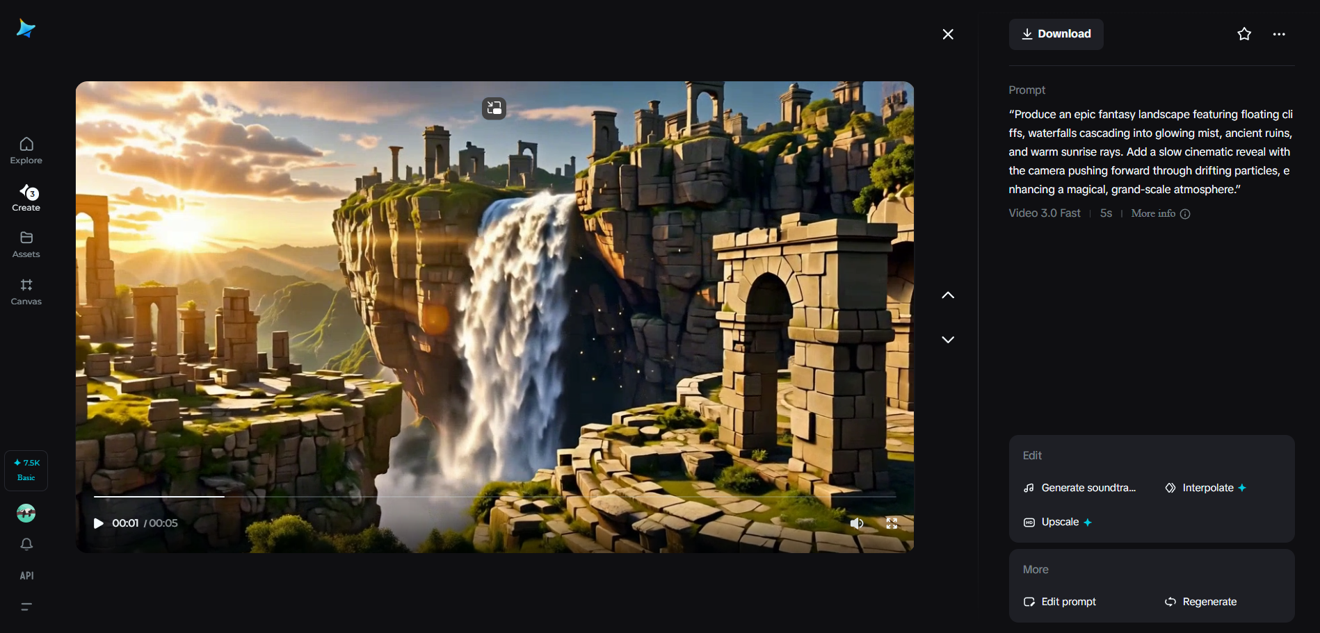 A fantasy landscape image