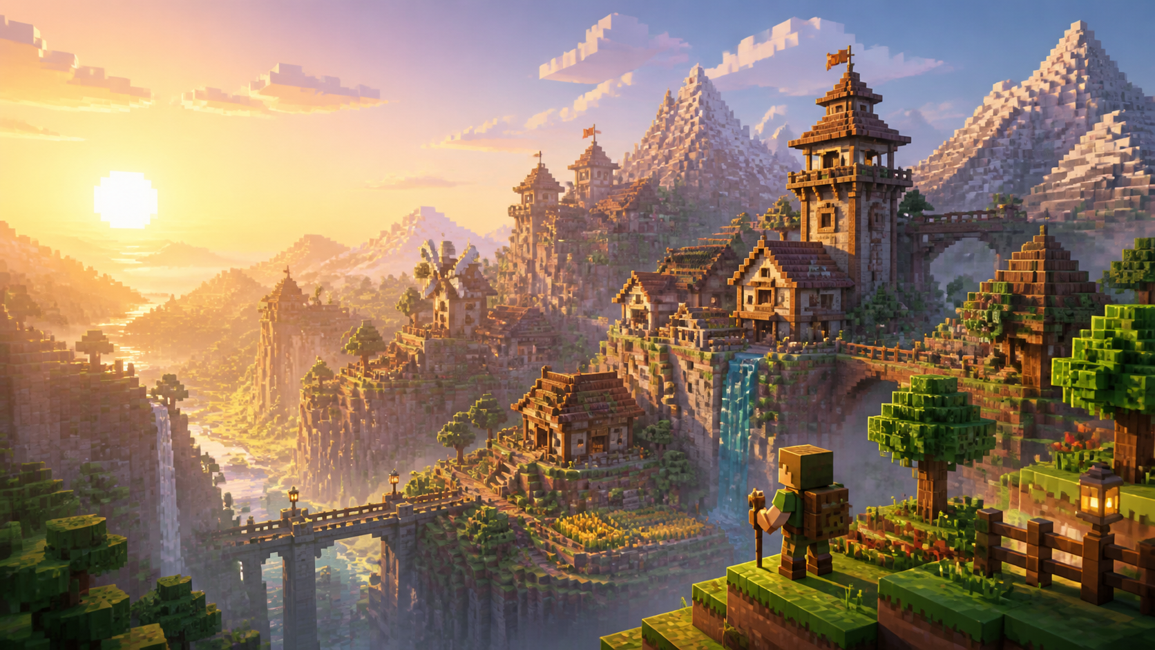Minecraft Esinlenilmiş AI İstemi kahraman görüntüsü