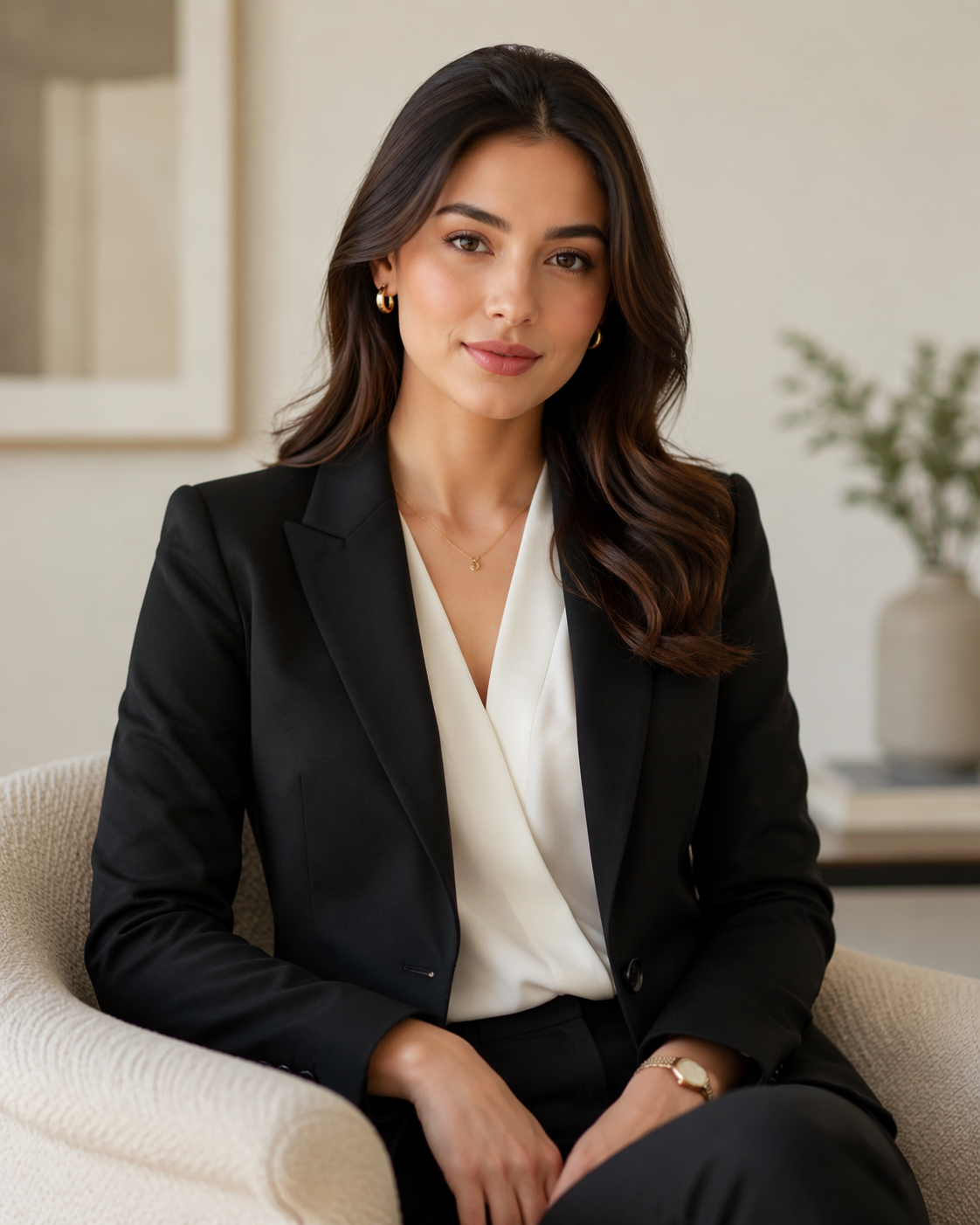 Dreamina job interview outfit try on prompt example 4: Office-Ready Portrait