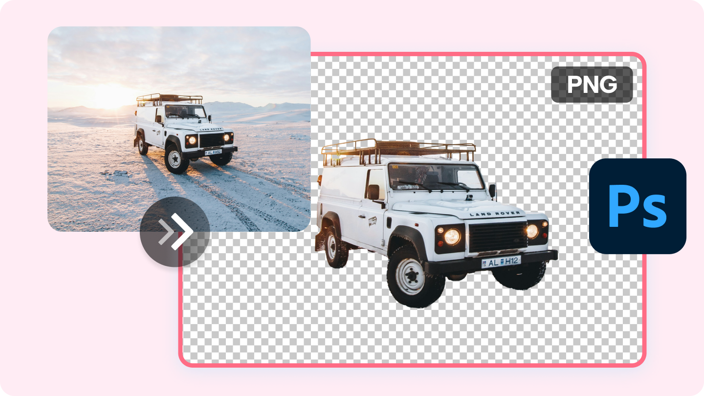 透明な背景のphotoshop