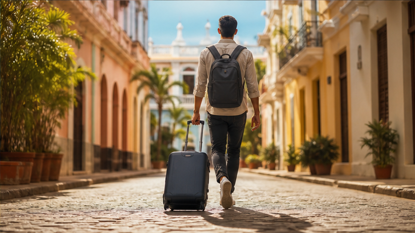 Airplane Travel WhatsApp Story prompt example 3 - Destination reveal