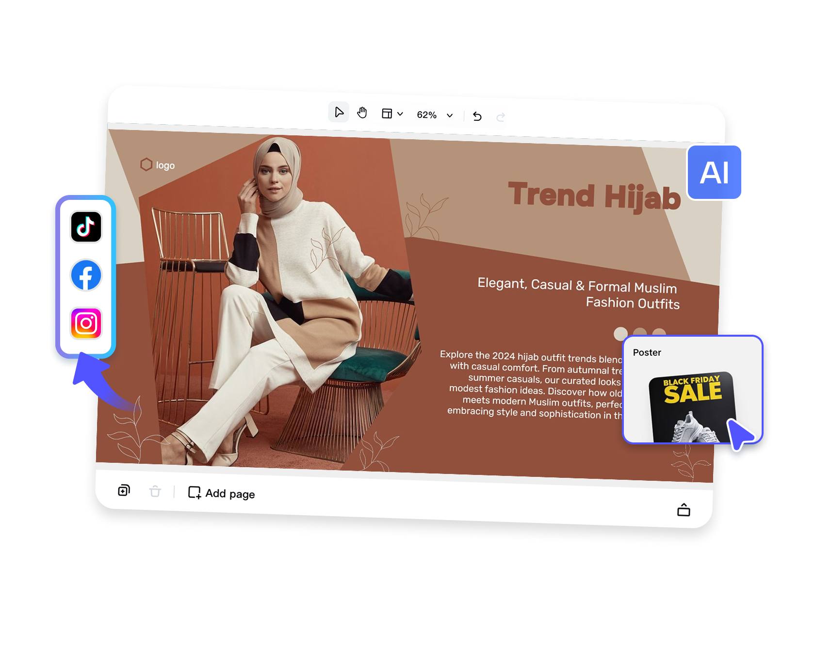 Generador de publicaciones de redes sociales con inteligencia artificial gratis