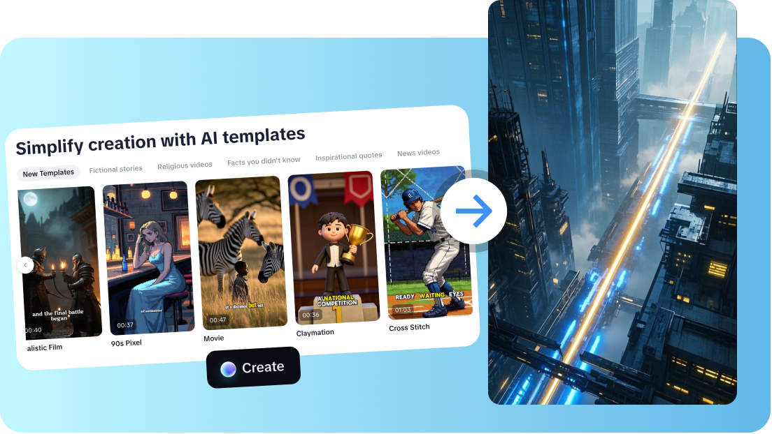 Use templates in Capcut's AI video maker for free