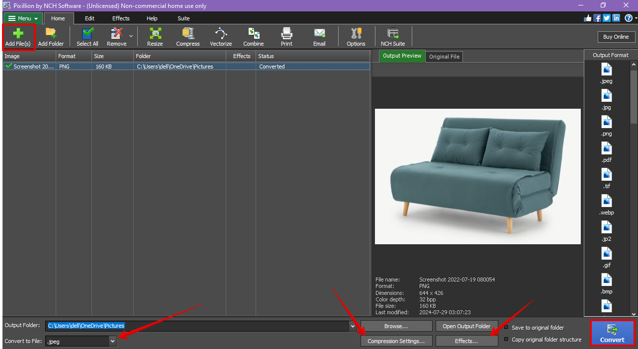 Λογισμικό Pixillion Image Converter