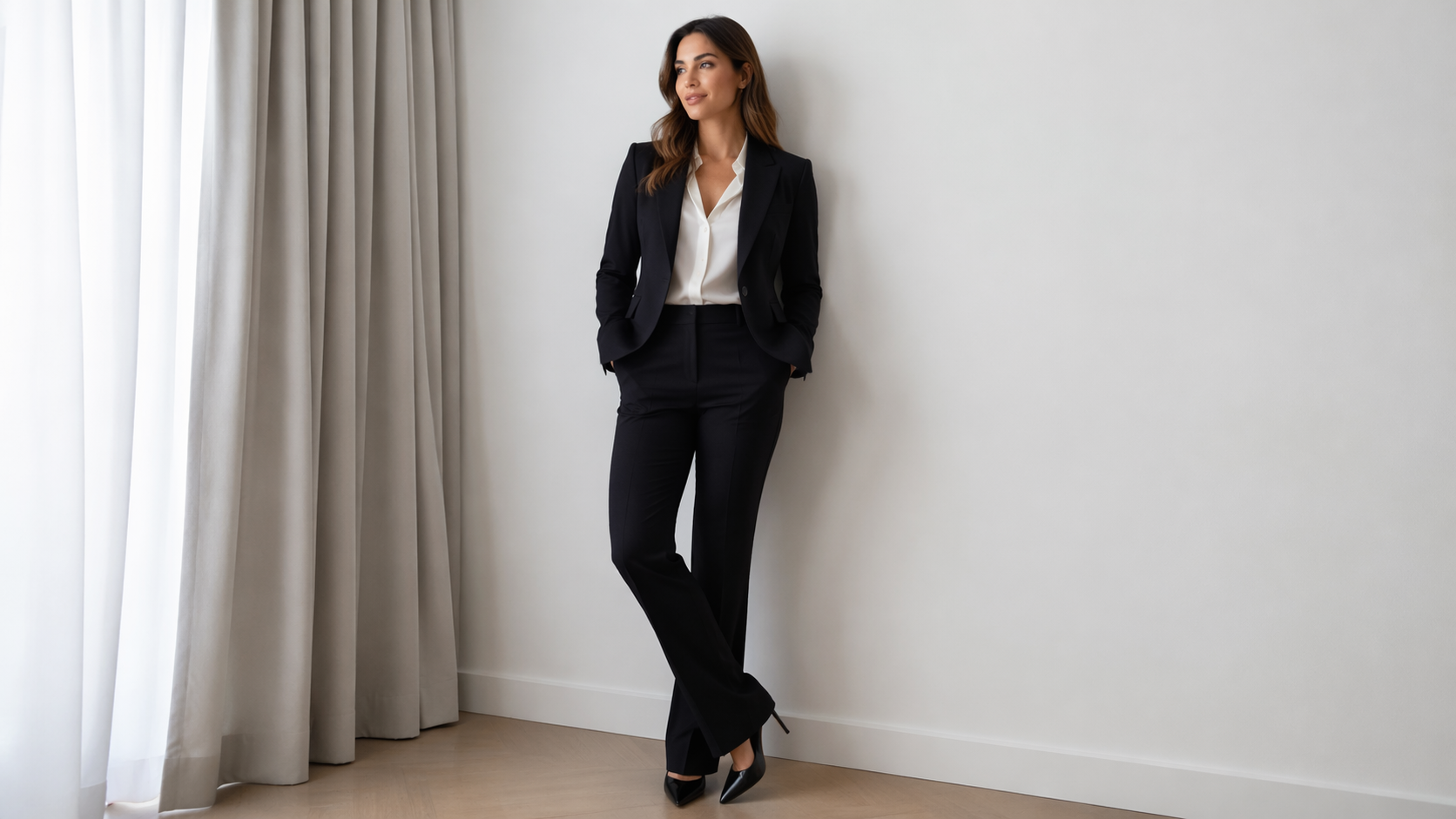 Dreamina try on clothes from photo prompt example 2: formal outfit replacement