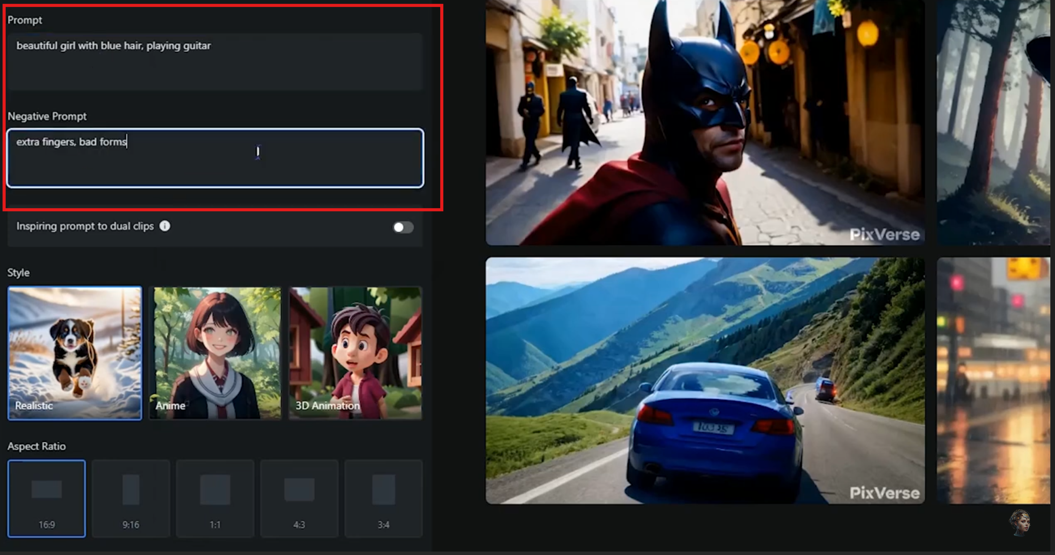 Haiper AI immagine al video
