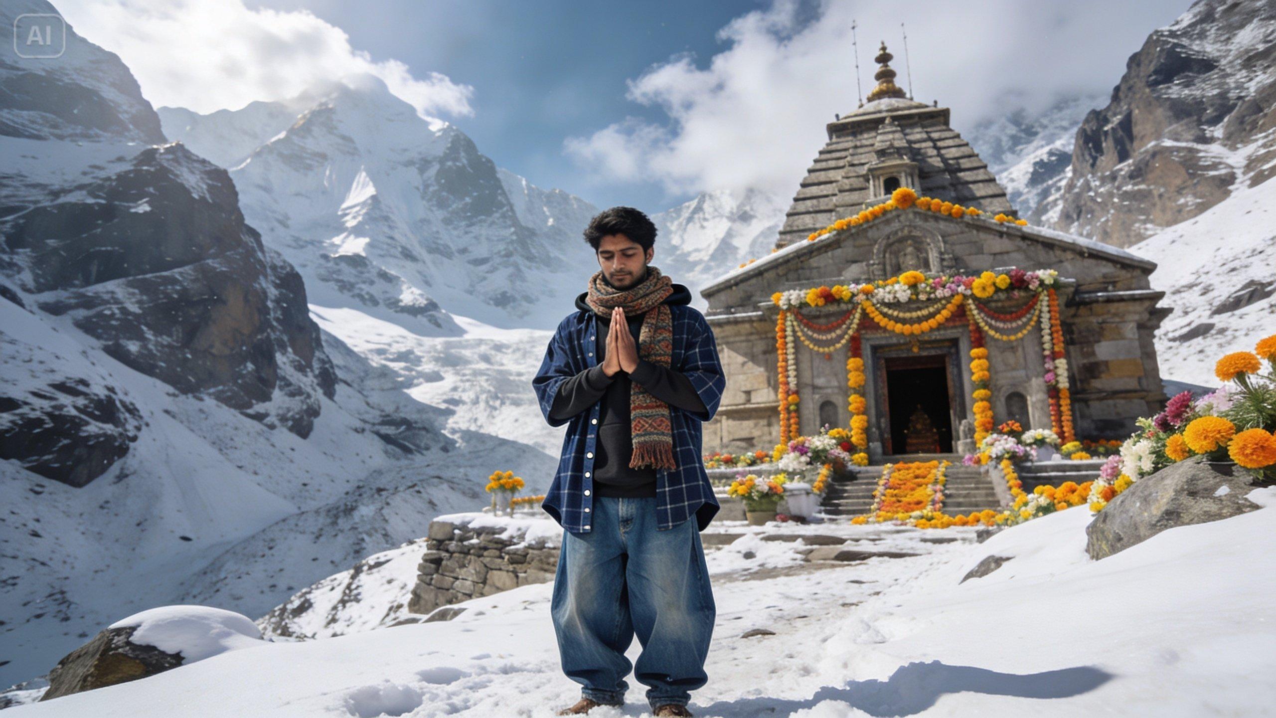 Avantage visuel : exportations multicanaux du temple de Kedarnath pour des affiches, des bobines, des histoires afin de maximiser la portée et les conversions.