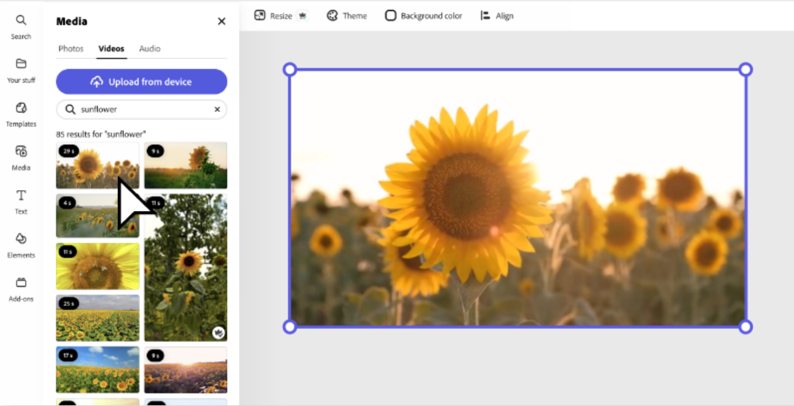 Tworzenie oszałamiających scen za pomocą edytora wideo Adobe Express