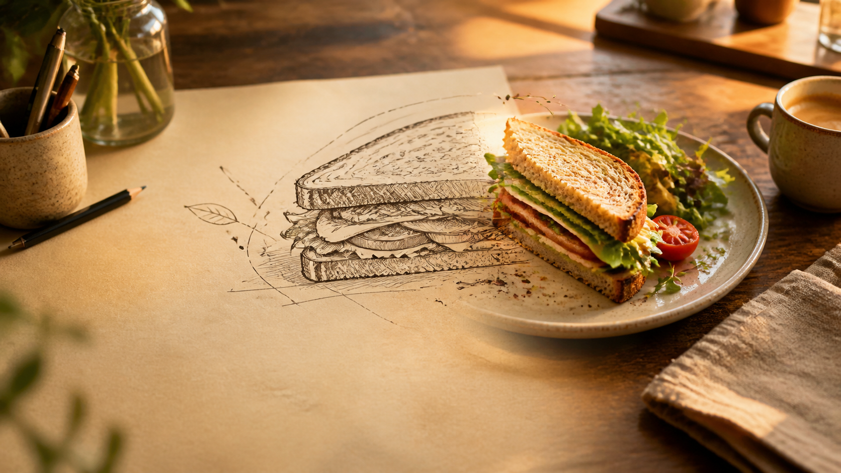 Menu Sketch Video hero image