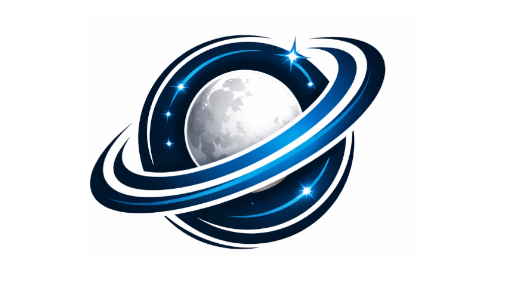 Lunar Orbit Badge logo design