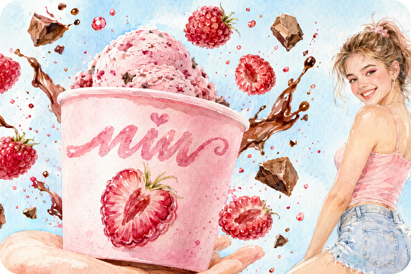 Crafting artistic marketing ads with watercolor finishes