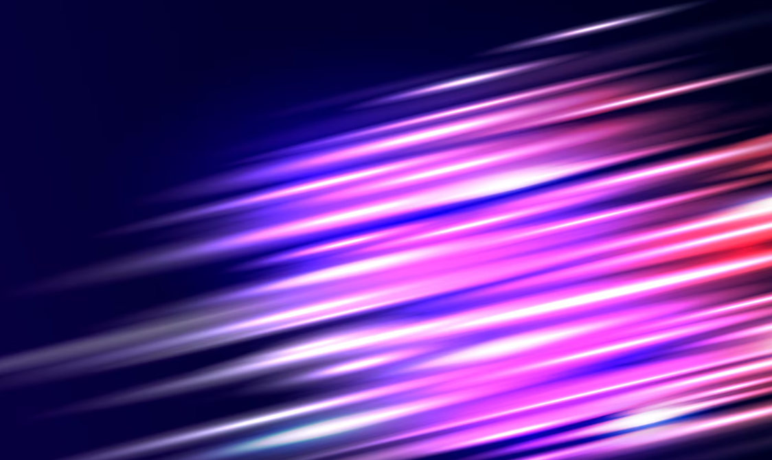 Neon light leak overlays