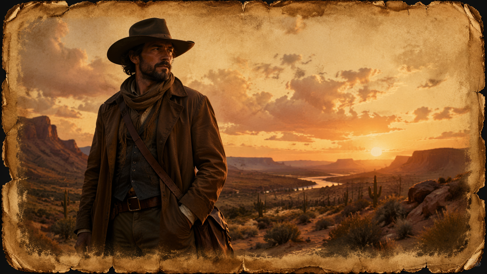 Dreamina Old West Wanted Poster prompt example 5: Vintage Ranch Profile