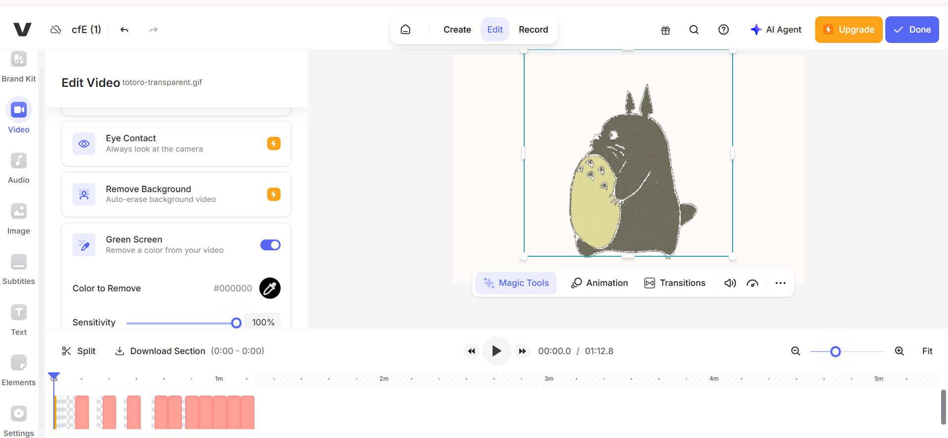 Veed.io - lo strumento ideale per rimuovere lo sfondo da GIF animate