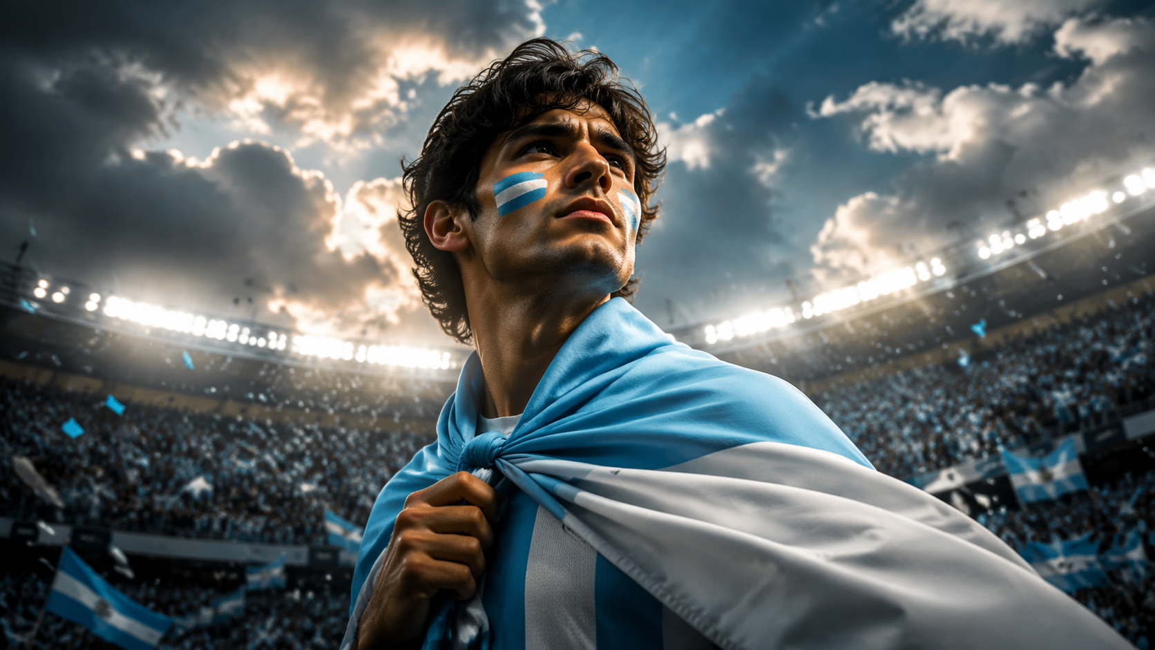 Dreamina argentina ai photo prompt prompt example 5: Trophy-Lift Mood Shot