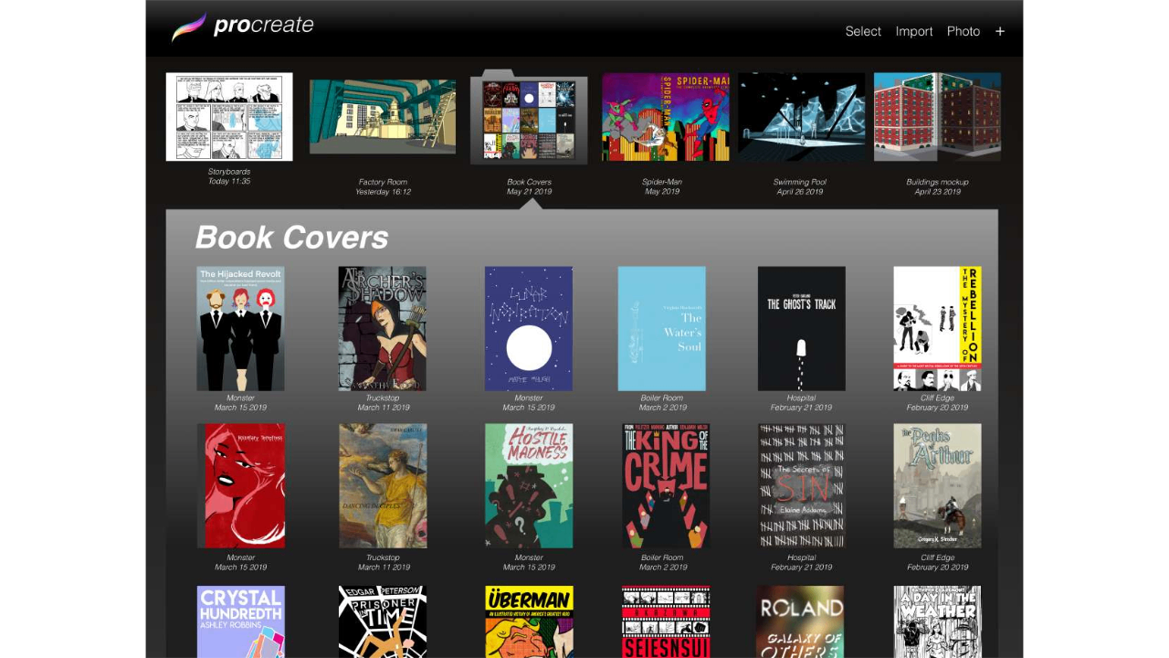 Procreate homepage