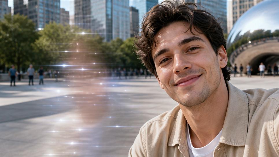 Contoh pengungkapan detail Efek Video AI Kembar Selfie