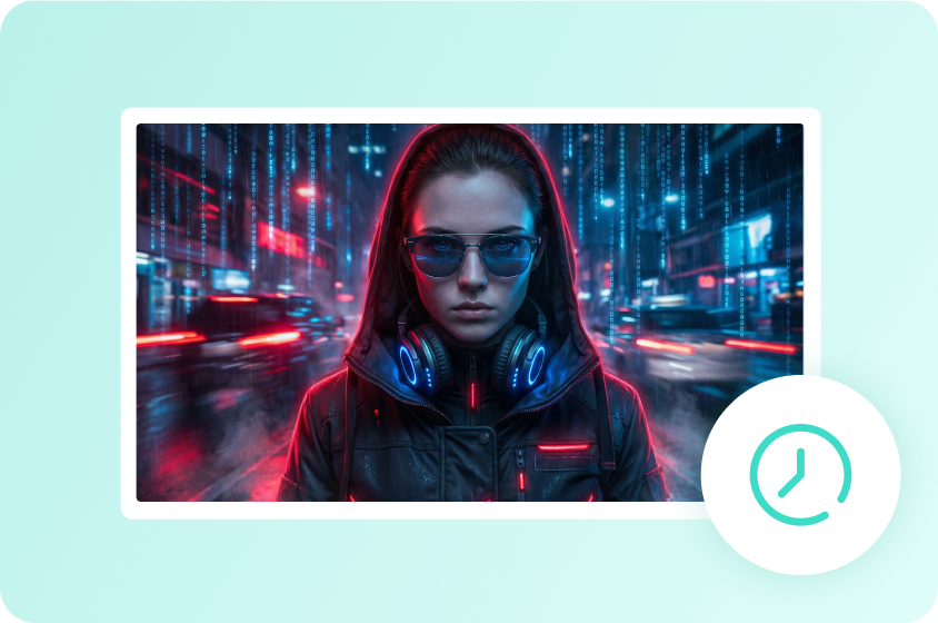 Buat karya seni AI cyberpunk berkualitas tinggi secara instan