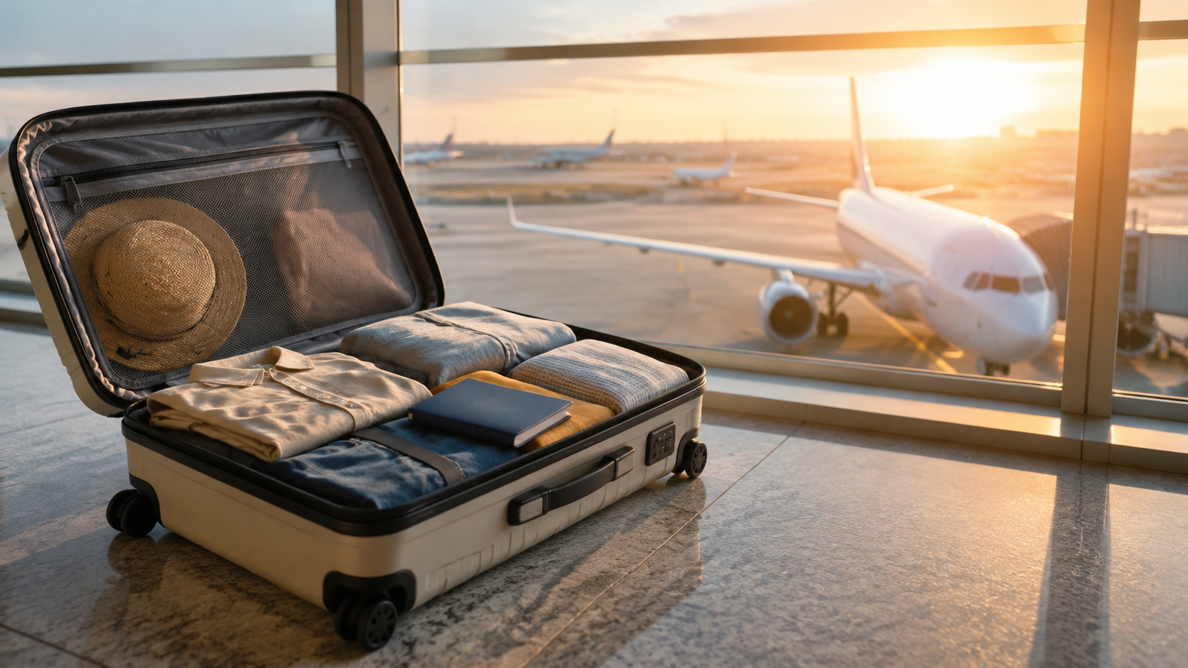 Packed Suitcase Departure