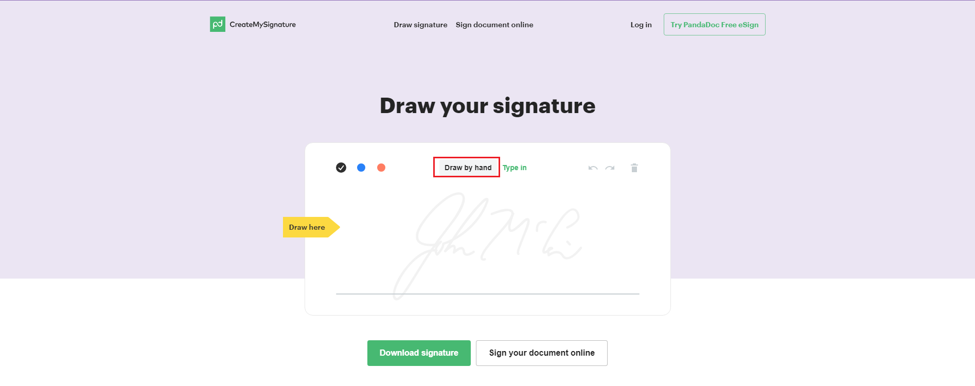 make a digital signature free