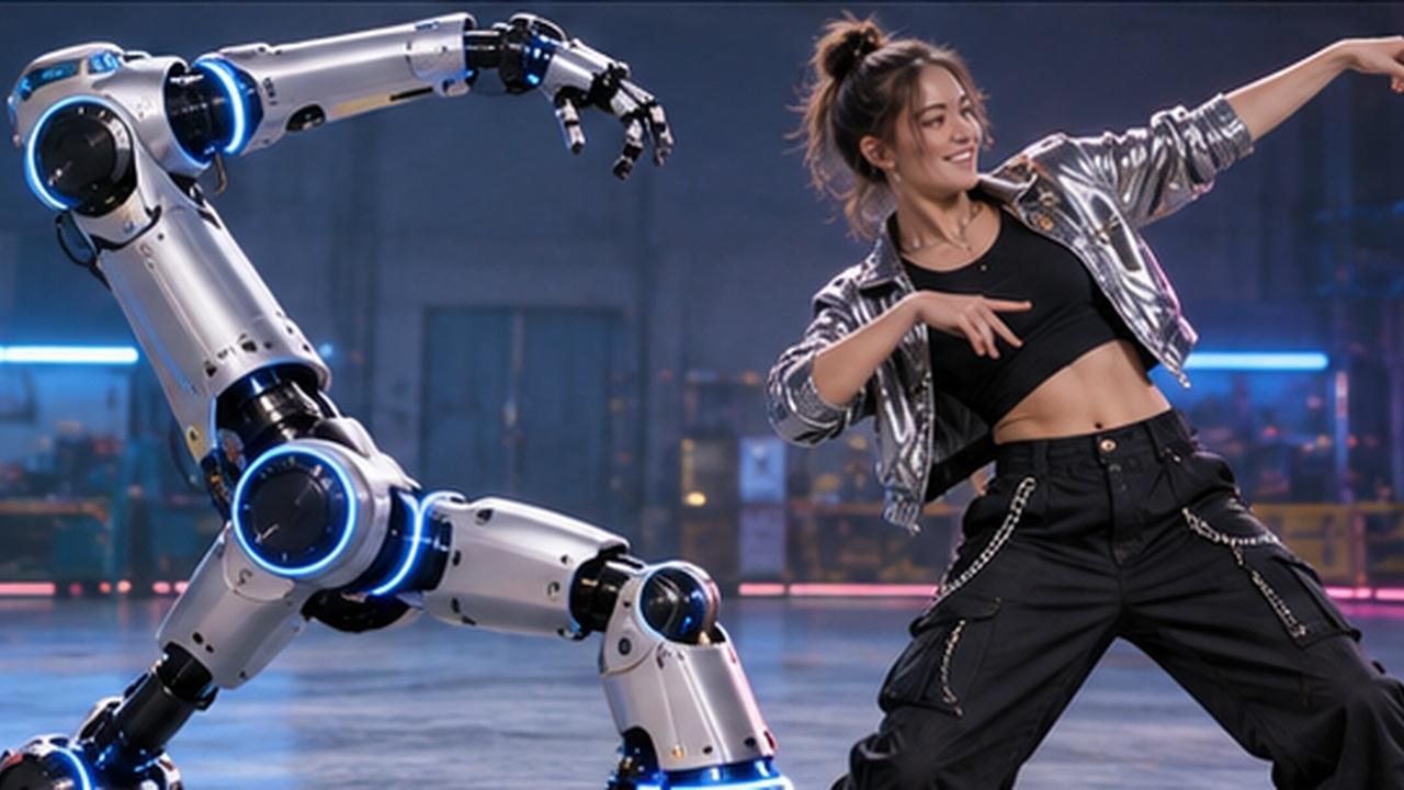 Human-Robot Dance Arc example for Crazy Robot Arm