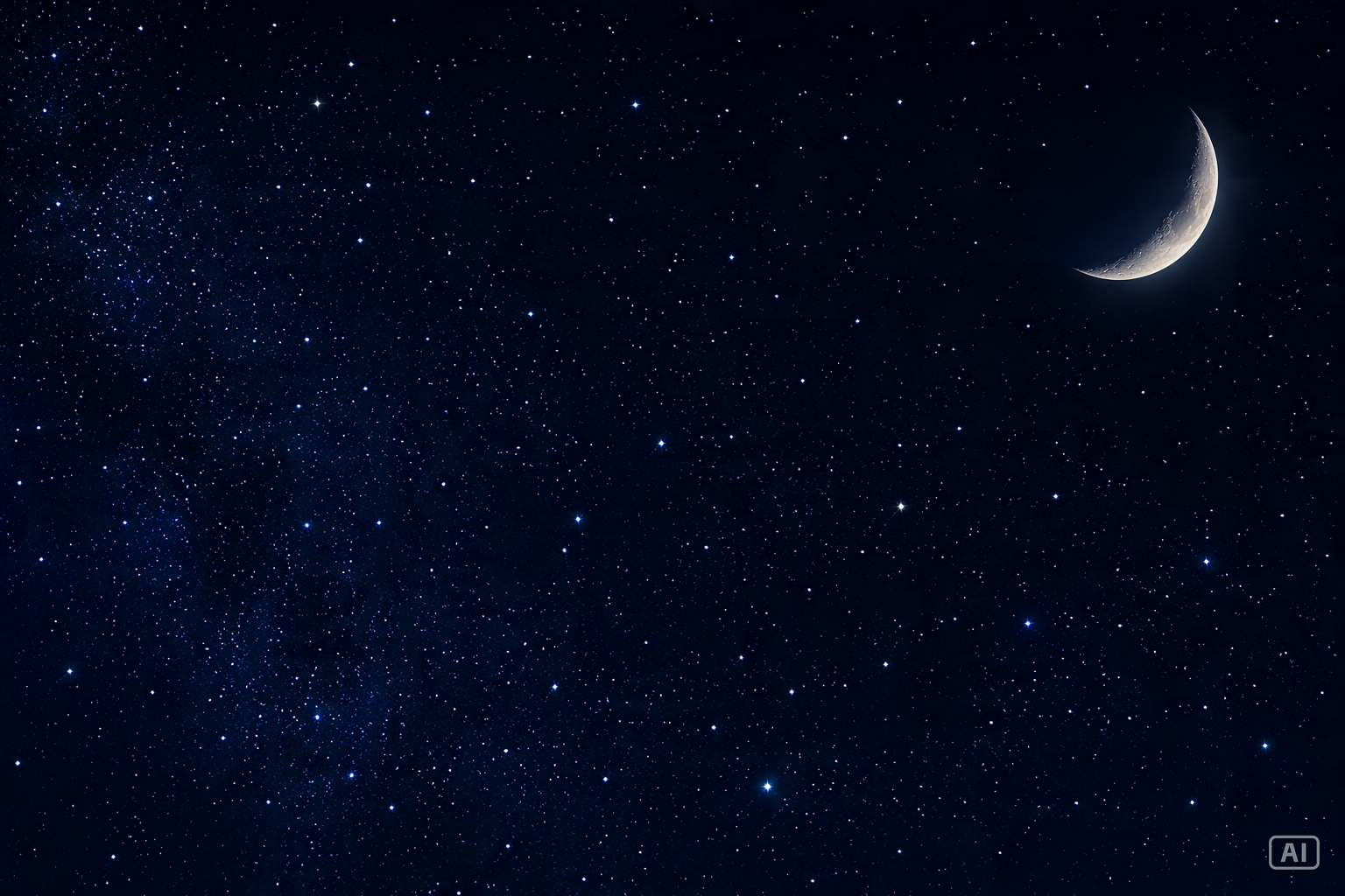Starry night sky New Year wallpaper generated by Pippit